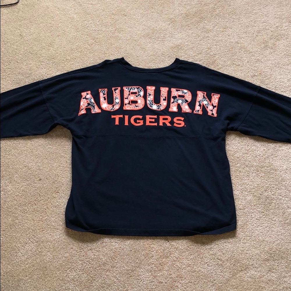 Navy Blue Auburn Tigers Long Sleeve Shirt